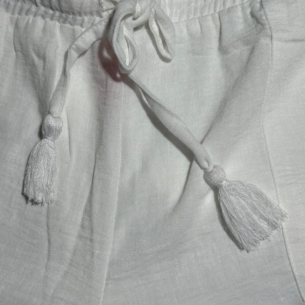 NWT Betsey Johnson 2 Piece Button Down Shirt & Short Set White Size Medium - Picture 6 of 13